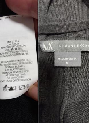 Винтажное мини платье из шёлкового трикотажа armani exchange4 фото