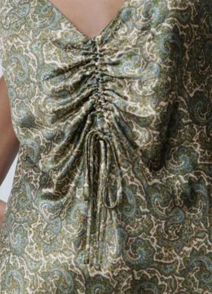 Платье zara в бельевом стиле5 фото