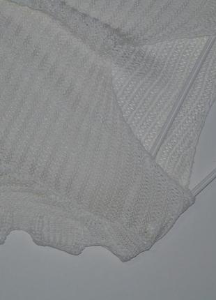 Белый свитер 8 размера с интересными рукавами5 фото