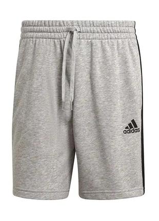 Оригинальные мужские шорты adidas essentials french terry 3-stripes (gk9599)1 фото