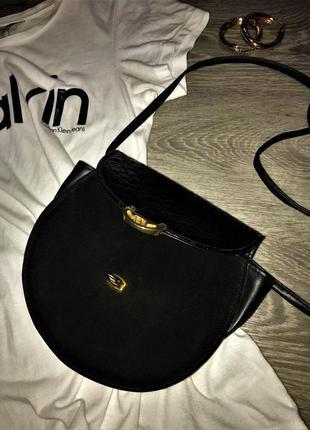 🖤стильная маленькая сумка кроссбоды черная с золотистым фурнитурой🖤3 фото