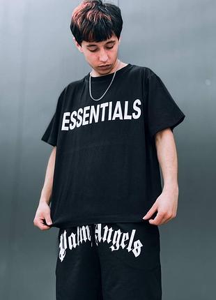 Футболка в стиле essentials от бренда essentials fear of god оверсайз мужская футболка качественная премиум люкс стильная молодежная