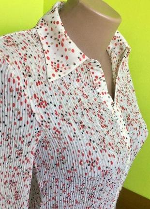 Ніжна блузка сорочка marks & spencer на гудзиках довгий рукав м-s3 фото