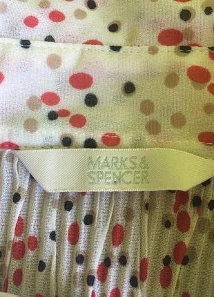Ніжна блузка сорочка marks & spencer на гудзиках довгий рукав м-s9 фото