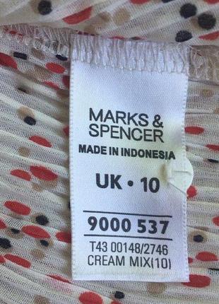 Ніжна блузка сорочка marks & spencer на гудзиках довгий рукав м-s10 фото