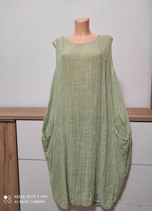 Італійська сукня з льону!1 фото