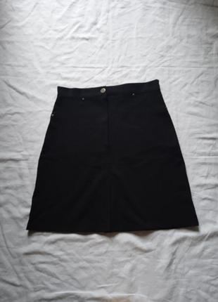 Міні спідниця жіноча мини юбка женская чорная трендова короткая чорна s xs коротка для девушки на дівчинку класична базова