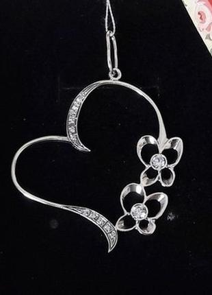 Стильна підвіска (срібло 925 проби)