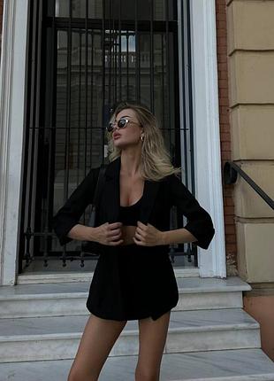 Льняной пиджак лёгкий однобортный жакет на пуговице стильный классический лён белый черный зелёный горчичный