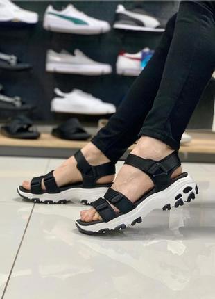 Сандалии женские d'lites-fresh catch skechers оригинал 31514blk