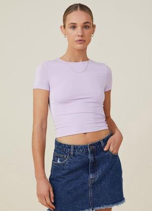 Бавовняний топ в рубчик від uniqlo