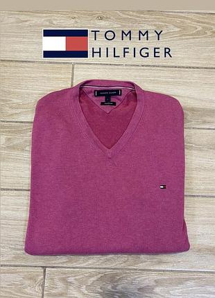 Светер tommy hilfiger (m-l) cotton silk