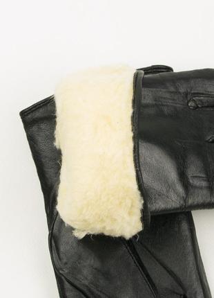 Мужские зимние перчатки из натуральной кожи (арт. 18m6-1) 20-21 см3 фото