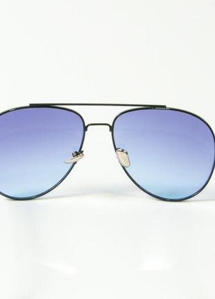 Солнцезащитные очки авиаторы 80-666/6 синие5 фото