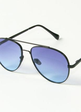 Солнцезащитные очки авиаторы 80-666/6 синие3 фото