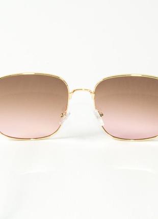 Квадратные солнцезащитные очки 80-661/1 коричневые5 фото