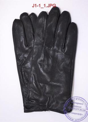 Подростковые кожаные перчатки с плюшевой подкладкой  - №j1-1