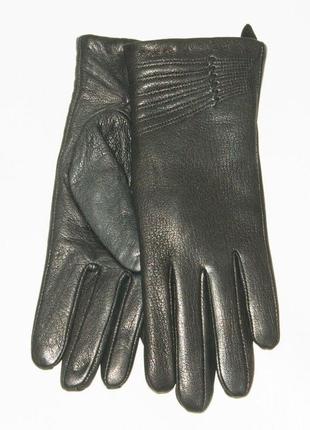 Женские перчатки из оленьей кожи на вязаной шерстяной подкладке - f22-5 6,52 фото