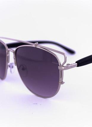 Солнцезащитные очки унисекс авиатор стальные 955/1
