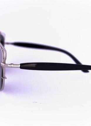 Солнцезащитные зеркальные очки унисекс авиатор стальные 9553 фото