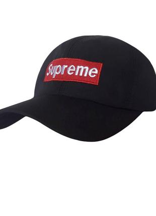 Стильна бейсболка supreme, чорний