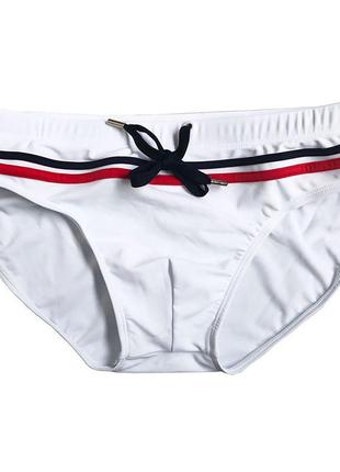 Белые мужские плавки хипсы для бассейна uxh sp3 фото