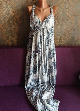 Красивое женское платье макси сарафан большой размер батал 50 /52/541 фото