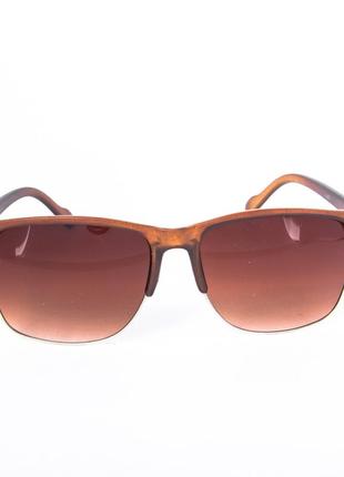 Солнцезащитные очки унисекс коричневые 2-6007/12 фото