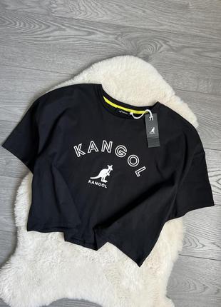 Kangol женская футболка кроп топ оригинал новая с бирками10 фото