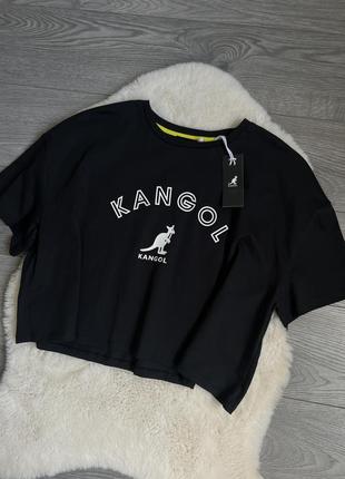 Kangol женская футболка кроп топ оригинал новая с бирками8 фото