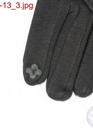 Женские трикотажные стрейчевые перчатки для сенсорных телефонов - №17-1-134 фото