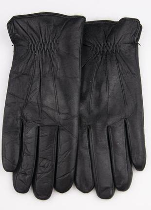 Мужские кожаные зимние перчатки с овчиной (арт. m24-2)
