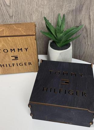 Мужской кожаный ремень автомат черный в стиле tommy hilfiger10 фото