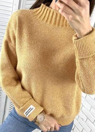 Теплый вязаный свитер "euphoria"2 фото
