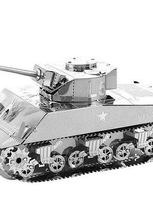 Металевий 3d-пазл конструктор  танк шерман