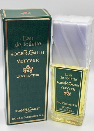 Vetyver roger&amp;gallet 100ml eau de toilette vaporisateur1 фото