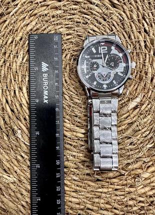 Мужские наручные часы geneva, женева серебряный5 фото