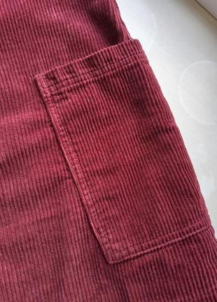 (1089) чудесный вельветовый сарафан  denim co на лямках  с карманами/ размер 8/365 фото