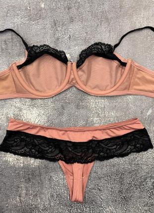 Комплект белья бюст бюстгальтер трусы трусики hunkemoller6 фото