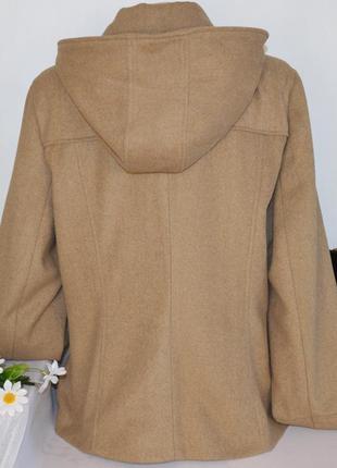 Демисезонное пальто полупальто с капюшоном и карманами new look вьетнам большой размер2 фото