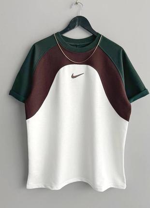 Футболка оверсайз жіноча / чоловіча синя (електрик) nike5 фото