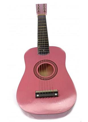 Гіталеле дерев'яна рожева (57,5 х19, 5х6, 5 см)5 фото
