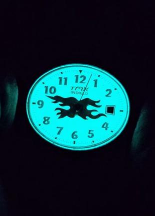 Редкие винтажные часы timex indiglo, кварц, подсветка.
