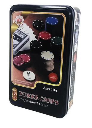 Настольная игра hq "покер", фишки, карты, j02070p1 фото