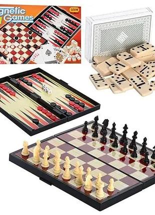 Игровой набор: шашки, нарды "5 в 1", 9841a1 фото