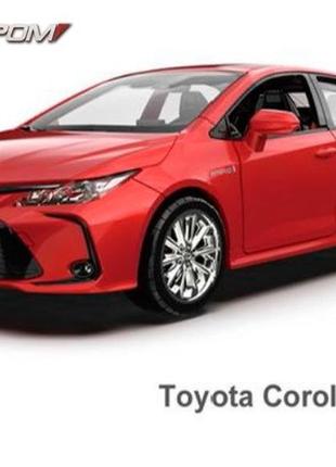 Машина металева модель автопром 3 кольори 1:33 toyota corolla hybrid, світло, звук, 68432