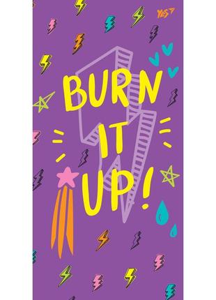 Блокнот 10*20см/64 клітинка 7бц burn it up! yes, 151524