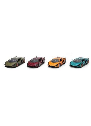 Машина kinsmart lamborghini sian 5'' металлическая, инерционная, 4 цвета, kt5431w