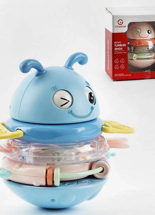 Неваляшка музична sobebear блакитна бджілка, yl505-6aгол