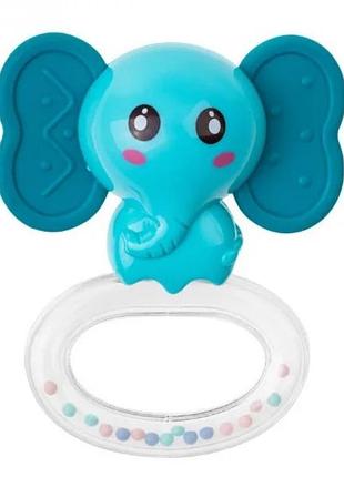 Брязкальце-прорізувач для малюків akuku "слоник", a0450